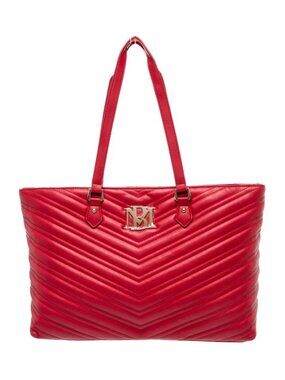 Badgley Mischka Vegan Leather Shoulder Tote Bag Large with Laptop Compartment